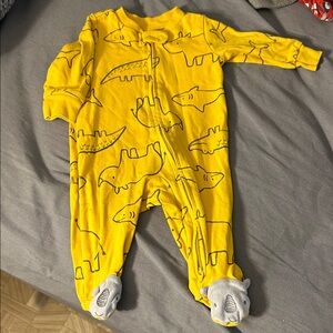 Carter's Yellow Dinosaur Footie Pajamas